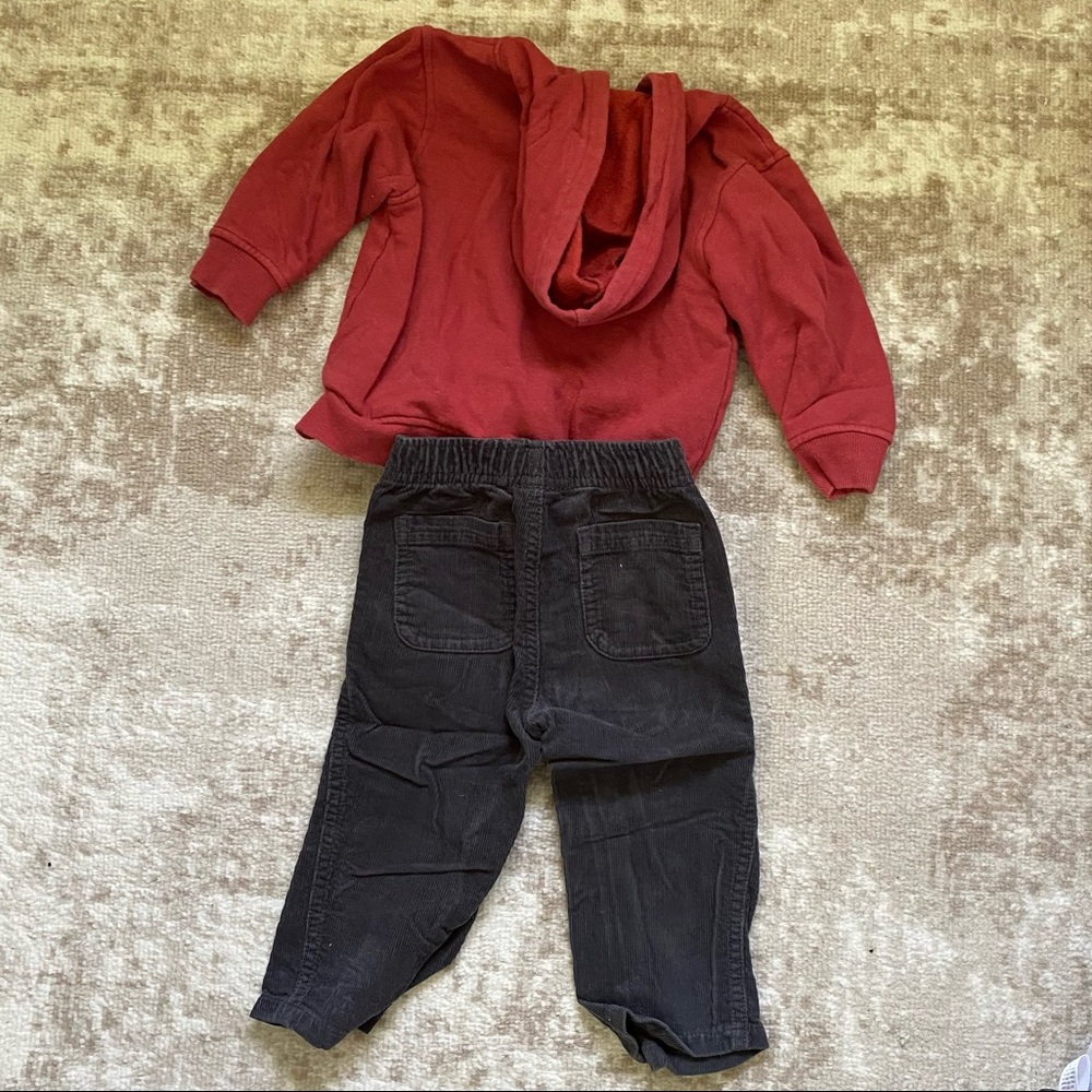 Airplane corduroys and hoodie set - Picture 2 of 6